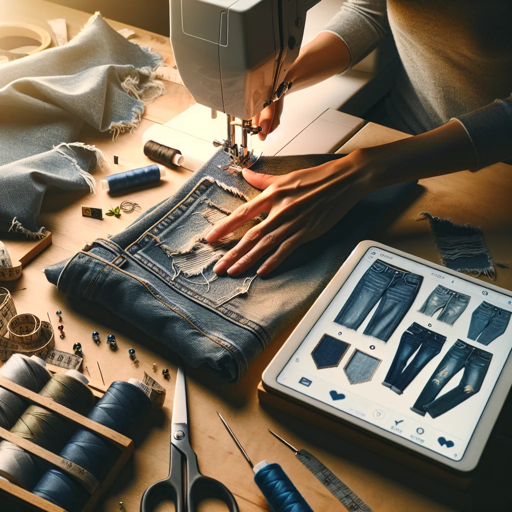 Patching Jeans Step by Step: A Clear DIY Repair Tutorial